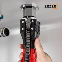 18 in 1 foldable water pipe wrench double end basin bottom pliers sleeve bathroom faucet sink installation and maintenance tool