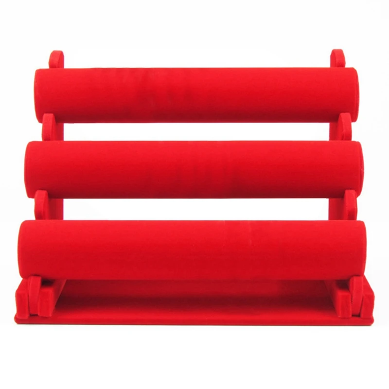 

Three-Layer Flannel Bracelet Bracelet Stand Watch Stand Jewelry Display Stand Removable