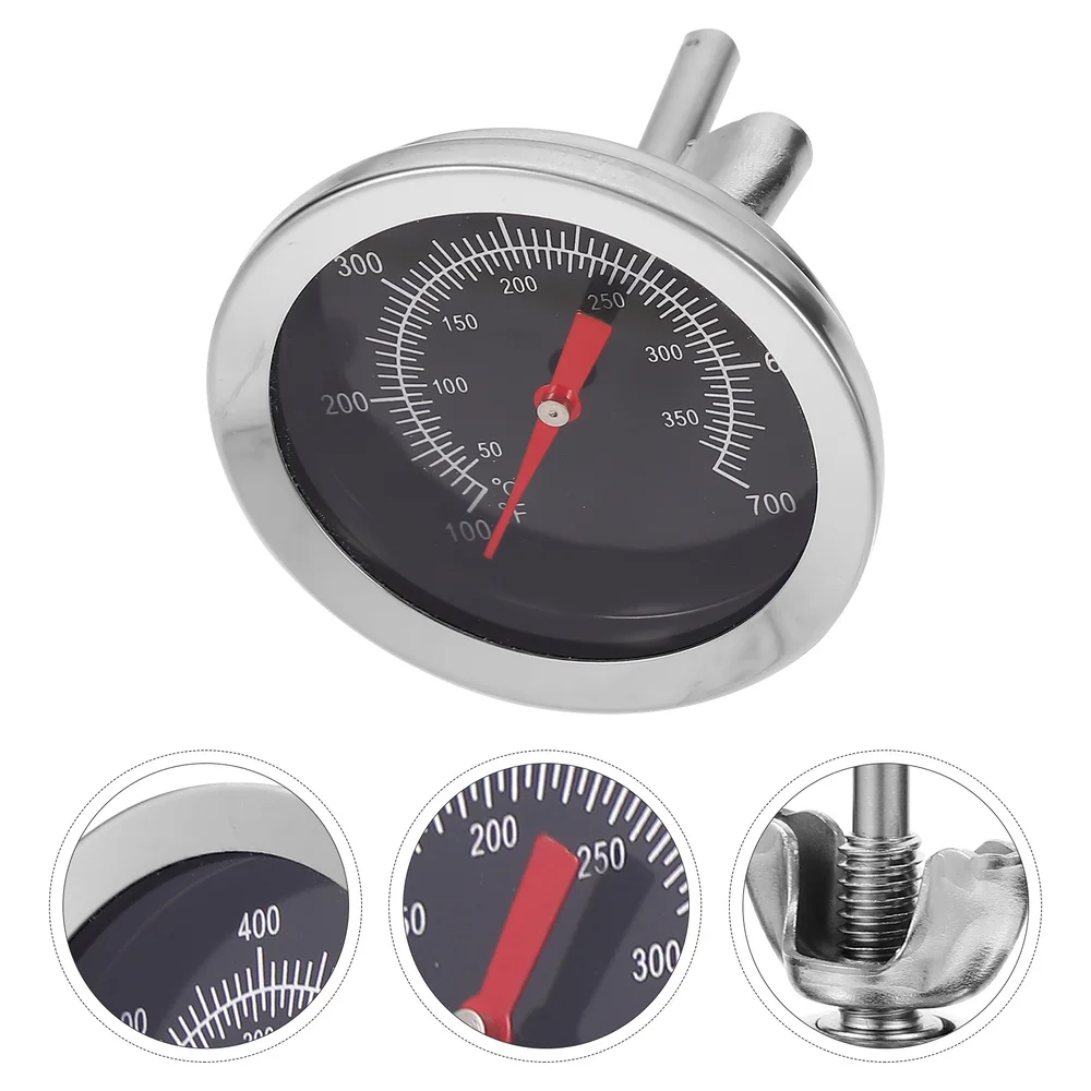 

1Pc Bimetal Stainless Steel Oven Cooking Dial (Silver)