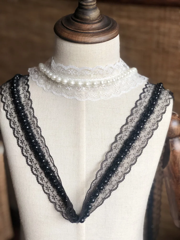 1 м Последние бисером кружева ткани 7 см гипюр отделка тюль ленты фурнитура для