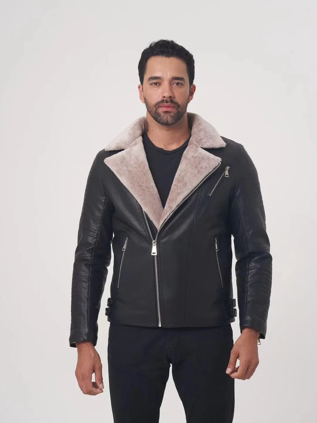 

Men's Clothing Fashion Casual Man PU Leather Jacket Male Coat Thick Warm Man Apparel High Quality Men's Winter Coat OGMANDO1912