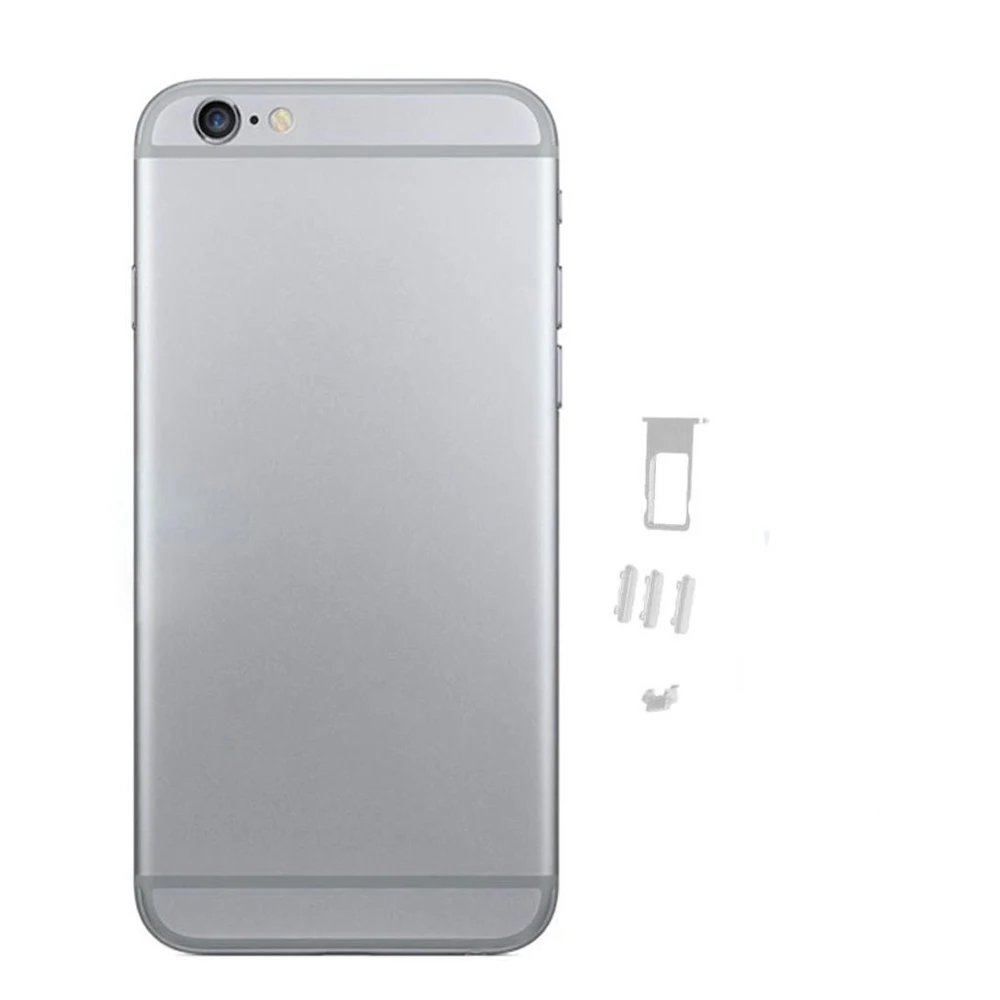10 шт. задняя крышка для iPhone 6 6g 6S задняя крышка для батареи Задняя Дверь Корпус чехол замена среднего шасси Золотой Серый Серебряный
