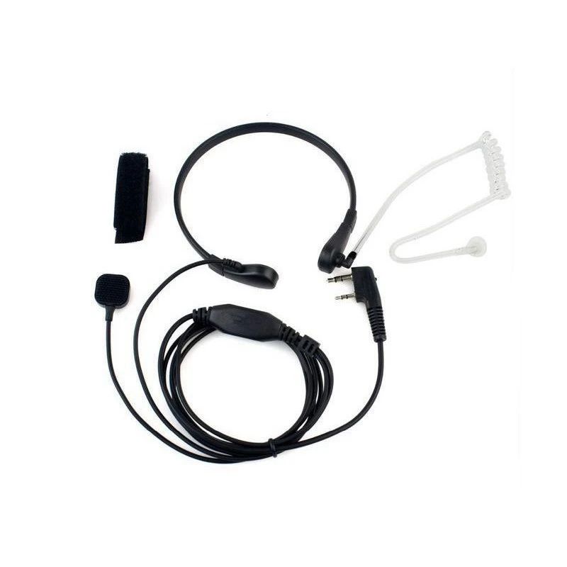 2 Pin PPT baofeng гарнитура горла микрофон для УФ 5r UV 5R BF 888S Kenwood аксессуары Радио рация