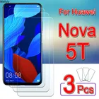 Защитное стекло для Huawei Nova 5 t, Защитная пленка для экрана Huawei Nova5t 5 T T5, закаленное стекло Huawei5t, защитная Бронированная пленка, 3 упаковки