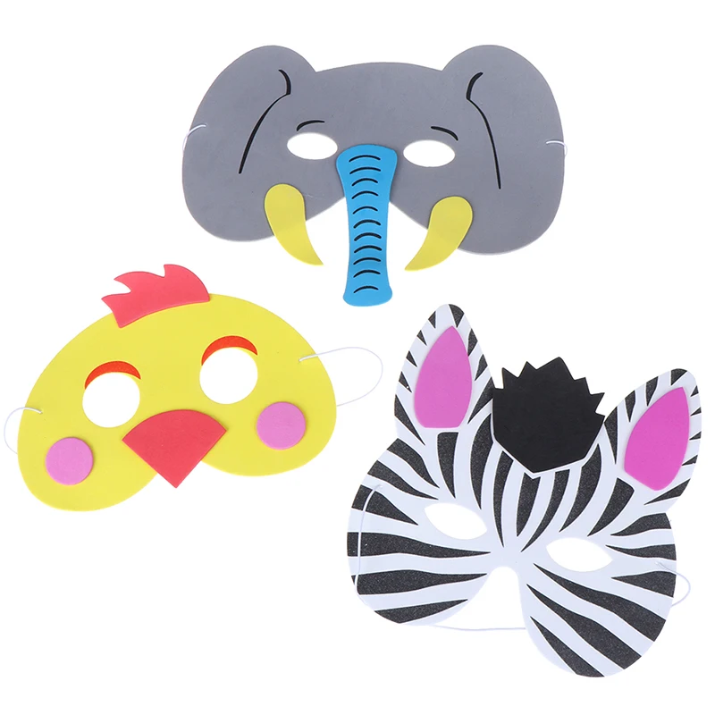 1 шт. Мультяшные маски с животными товары для дня рождения костюм зоо маска