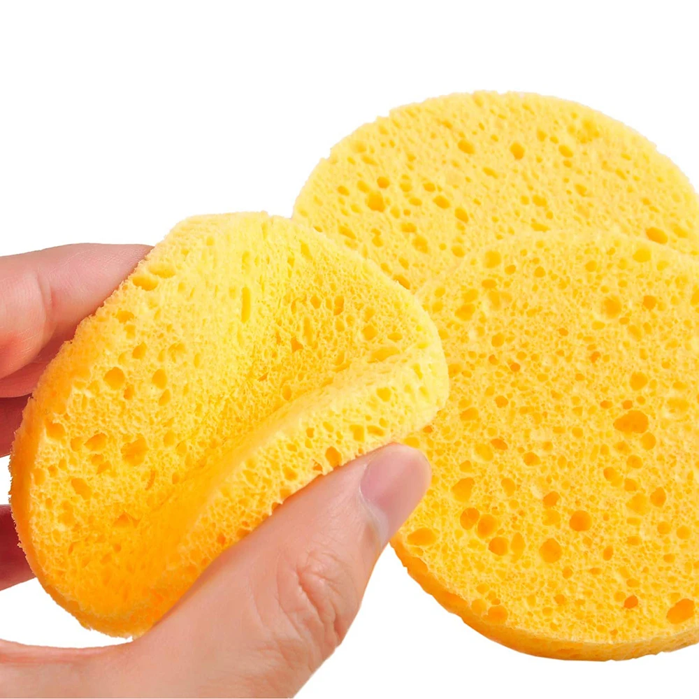 Набор щеток для чистки лица оптом 100 шт. сжатые губки из натуральной целлюлозы