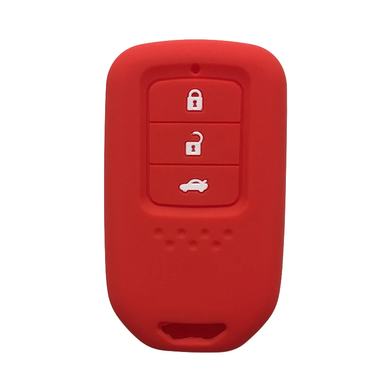 

For Honda Civic 2019 Silicone Key Case for Honda Civic 4d 2015 2016 2017 Key Cover 3 Button Smart Case for Keys Protection Fob