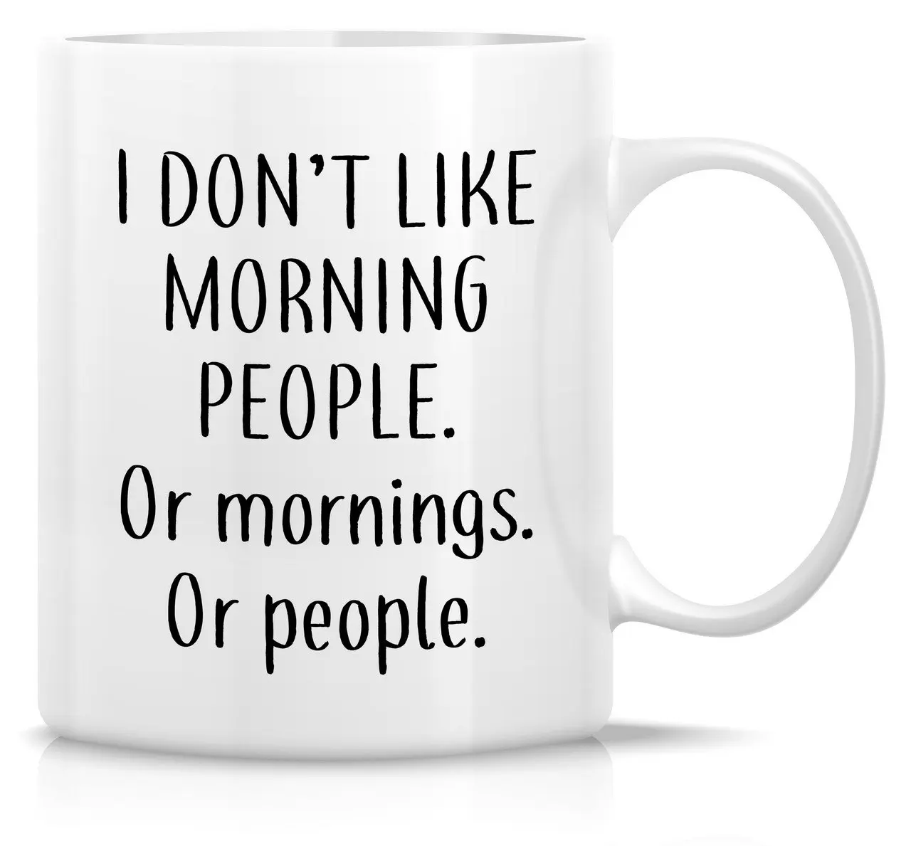 Забавная кружка которая не нравится утренним людям утрам или 11 унций