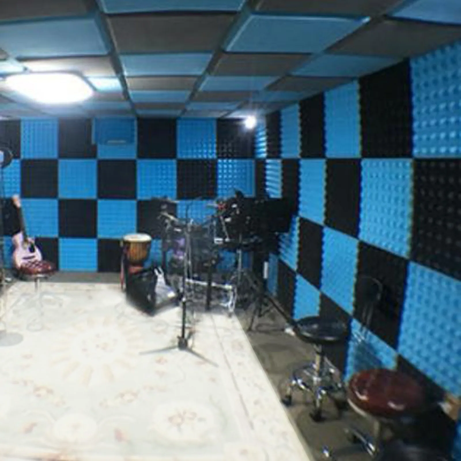 

6pc Home Scene Layout Sound-absorbing Foam Wall Indoor Sound-absorbing Cotton High Density Foam Soundproofing Foam Sound-absorb