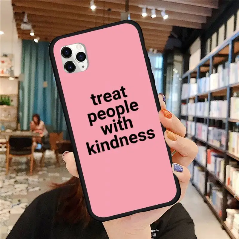 

harry styles treat kindness pink Phone Case For iphone 12 11 pro Max Mini 7 8 plus X XR XS HUAWEI honor P 10 20 30 40 PRO lite