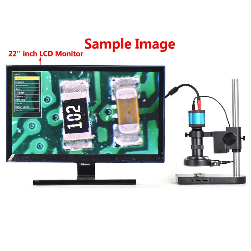 14MP микроскоп камера для пайки печатной платы USB/HDMI выход TF карта видео рекордер с