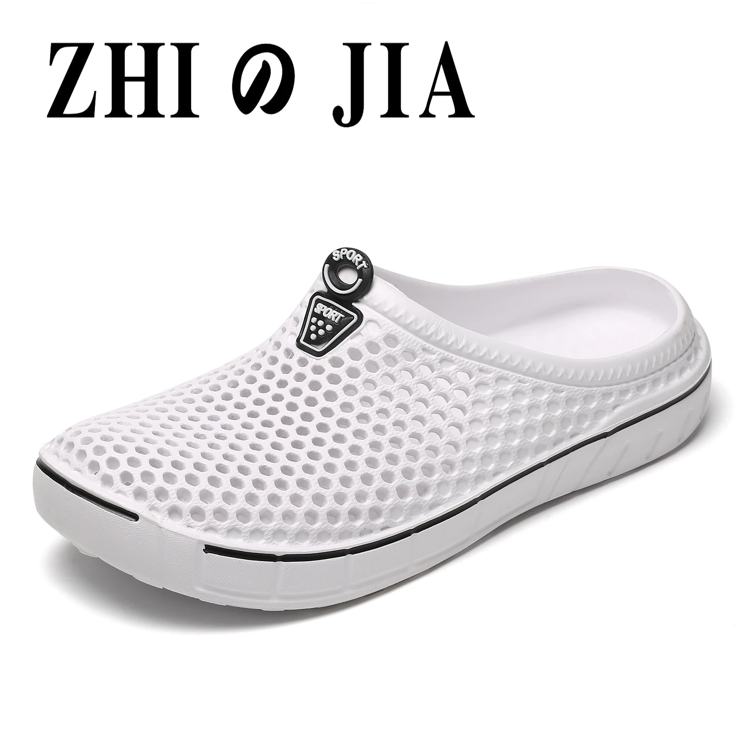 

Summer Men's Beach Slippers Outdoor Couple Slippers Fashion Hole Shoes Breathable Sandals Breathable Couple Slippers Garden Shoe