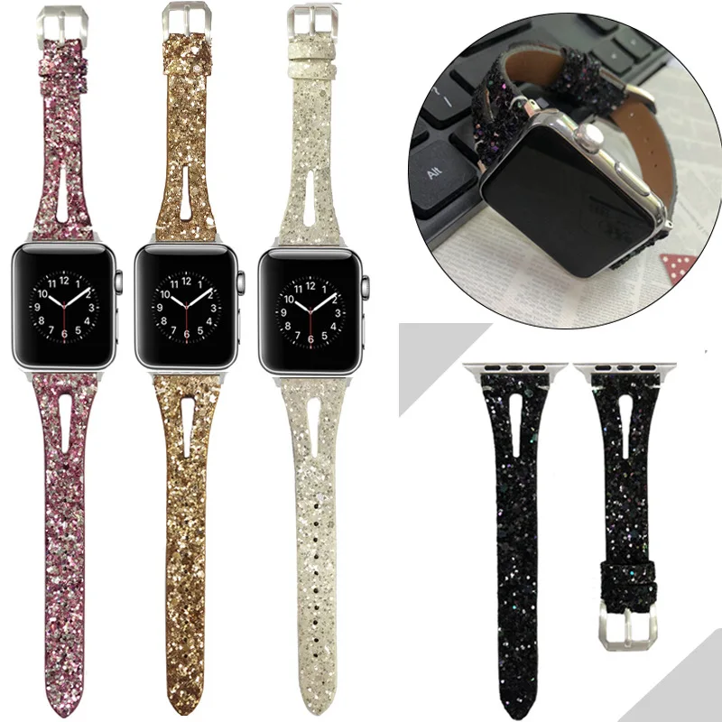 Женские разноцветные часы-браслет для Apple Watch 5 4 44 мм 42 40 38 ремешок iWatch 3 2 1 браслет