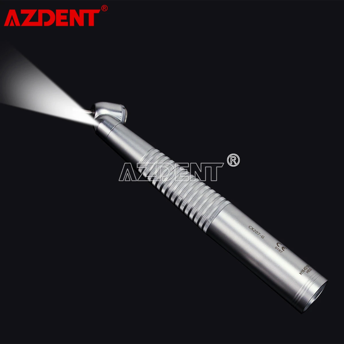 

Dental 45 LED Fiber Optic High Speed Handpiece Single Way Spray Push Button Surgical Caries Treatment