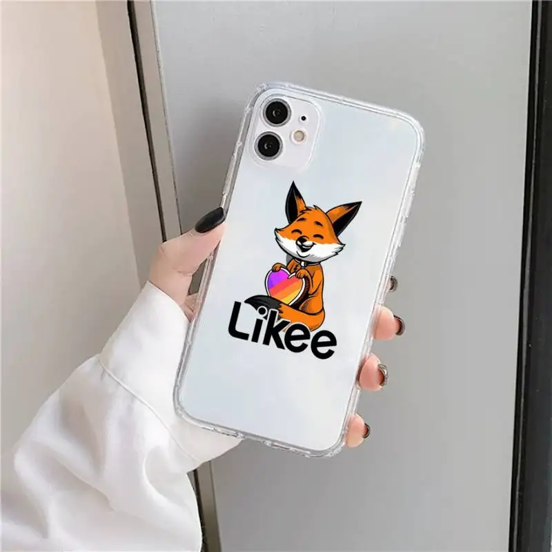 

Colorful Rainbow Likee Phone Case Transparent for iPhone 11 12 mini pro XS MAX 8 7 6 6S Plus X 5S SE 2020 XR