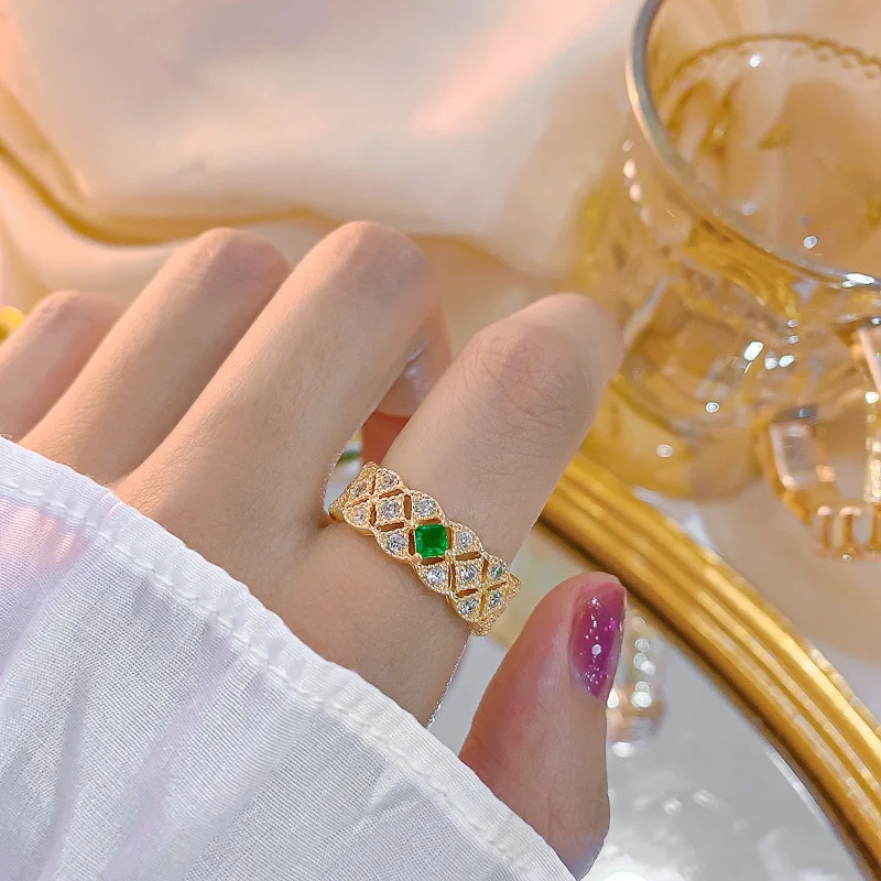 

Rings 2021 Trend Personalized Ring New Vintage Crescent Joint Open Adjustable Women's Ring for Women Jewelry