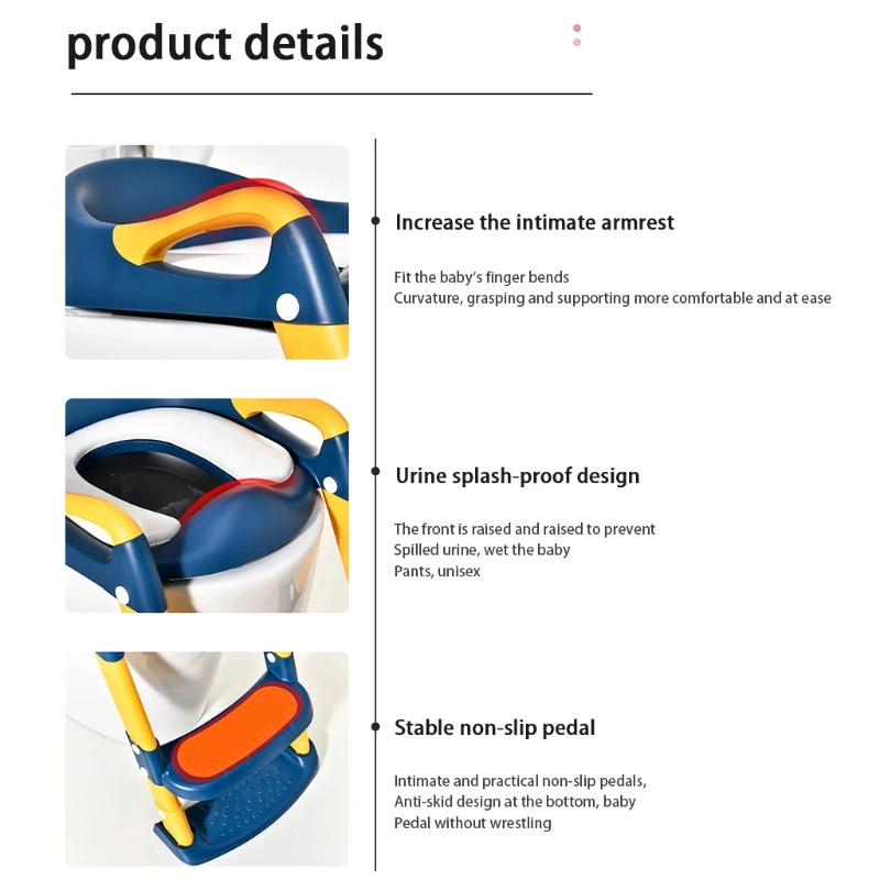 Портативное Складное Сиденье для унитаза стул горшка детское нескользящее