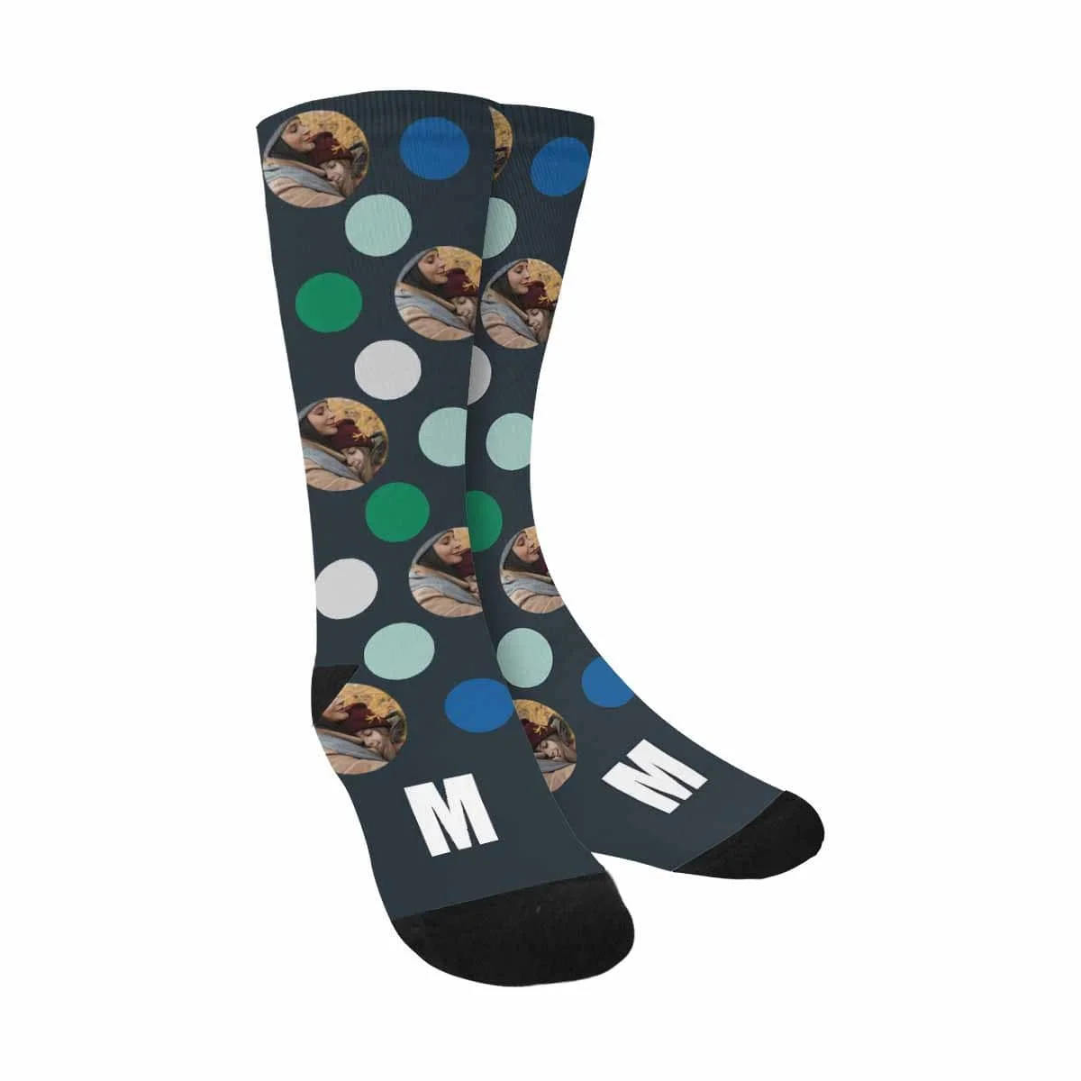 

Custom Photo Spot Mom Sublimated Crew Socks