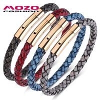fashion jewelry women bracelet retro leather stainless steel gold snap button simple style men gifts 4 colors banlges