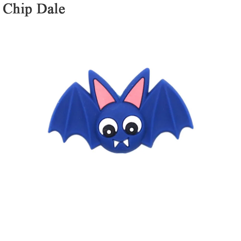 

Chip Dale 20pcs Silicone Teether Beads Hallown Bat Elf Cartoon Bead DIY Pacifier Chain Necklaces Bite Chew For Teething Toys