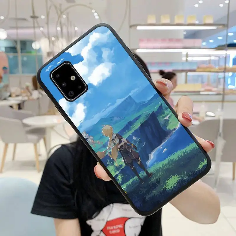 

YNDFCNB genshin impact Phone Case For Samsung S5 S6 S7 S8 S9 S10 S20 S21 Edge Plus E Fe Lite Fundas Cover