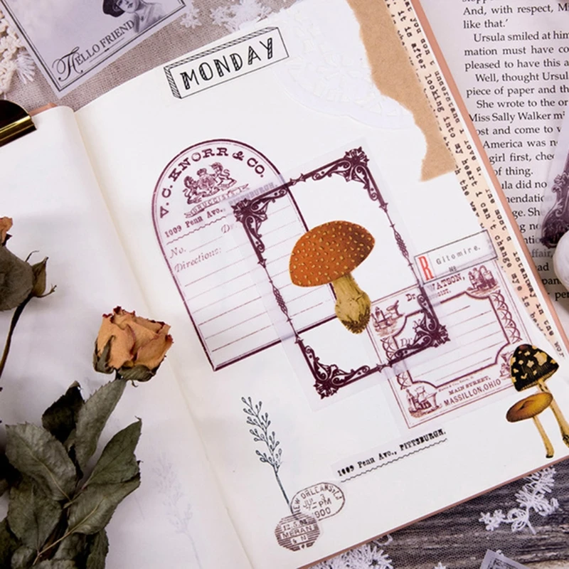 

45 Sheets Vintage Note Paper Scrapbooking DIY Decorative Paper 3 Size 2.36x3.74in 2.36x3.35in 2.17x3.15in for Diary