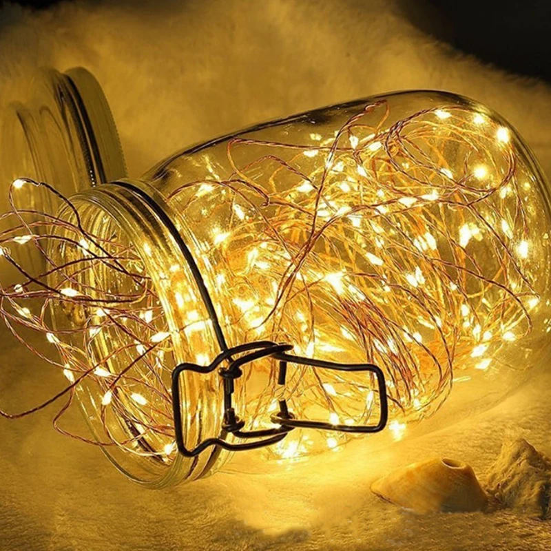 

1m/2m/3m LED String Light Battery 10/20/30LED Led Copper Wire Lamp Shape Lamp String