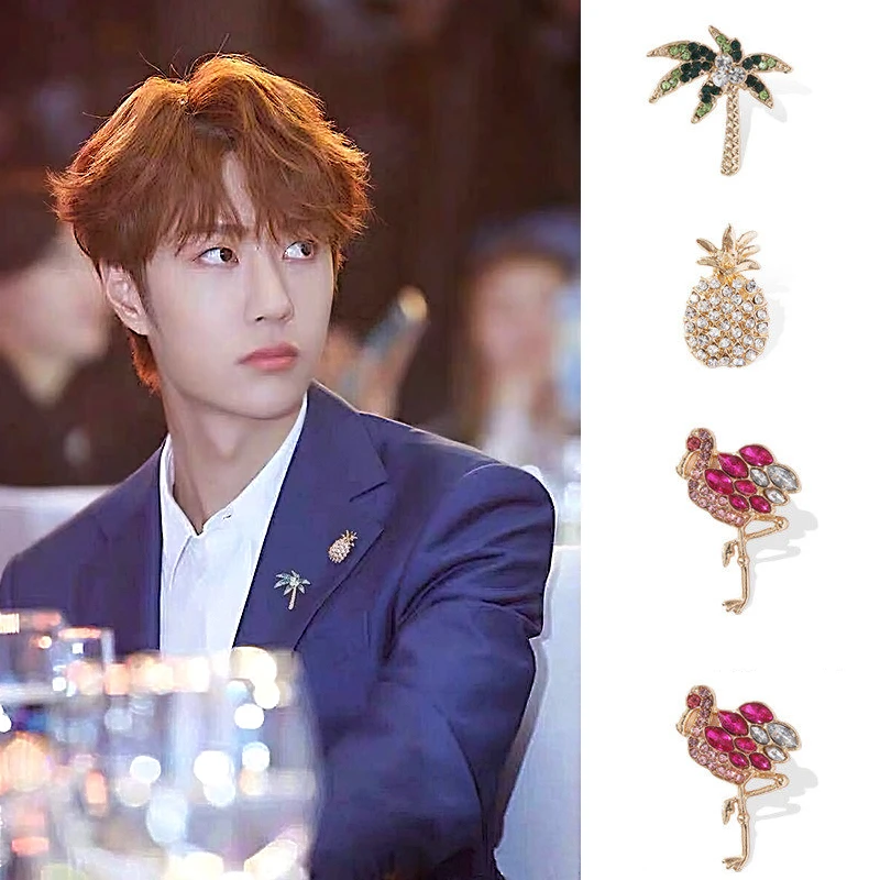 M MISM INS модная красивая брошь цветок Милые Броши для женщин и мужчин цветная