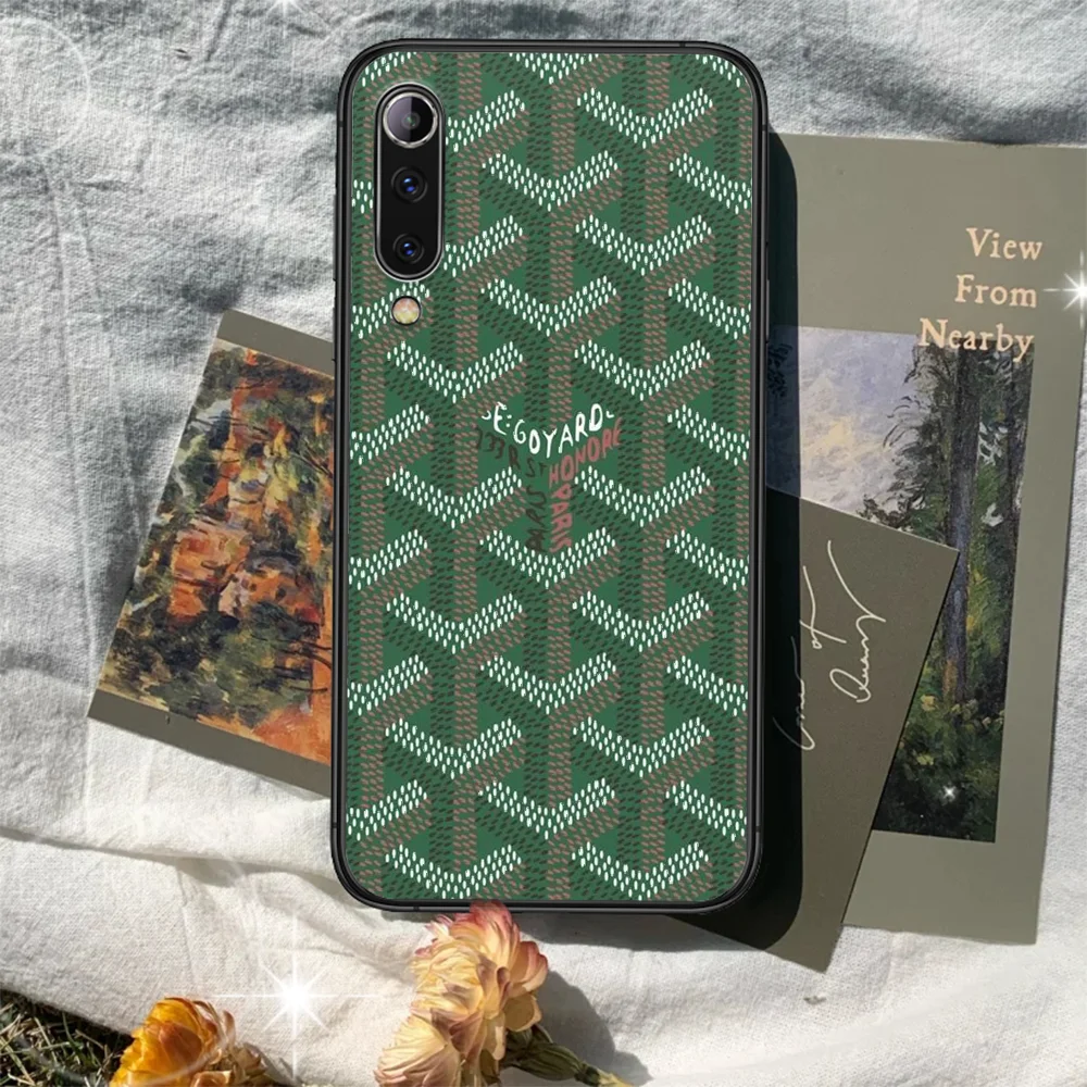 

Goyards Phone case For Xiaomi Mi note 10 A3 9 MAX 3 A2 8 9 Lite Pro ultra black Funda Luxury Back Fashion Waterproof Pretty