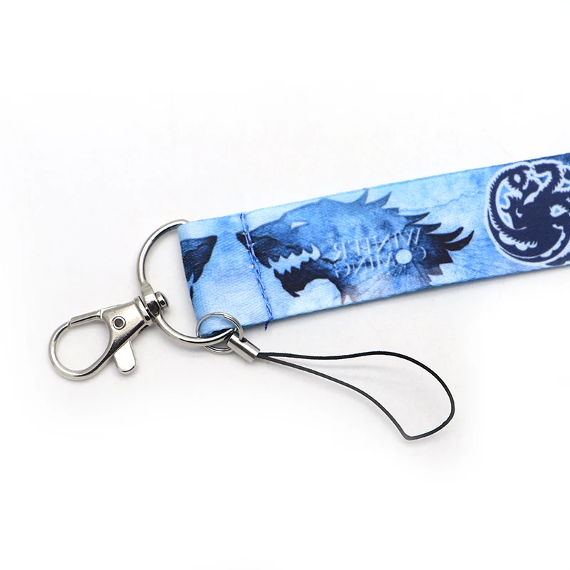 30 шт./лот ТВ шоу престолов ремешки с петлей Брелок ID карты Держатели Цепи Письмо