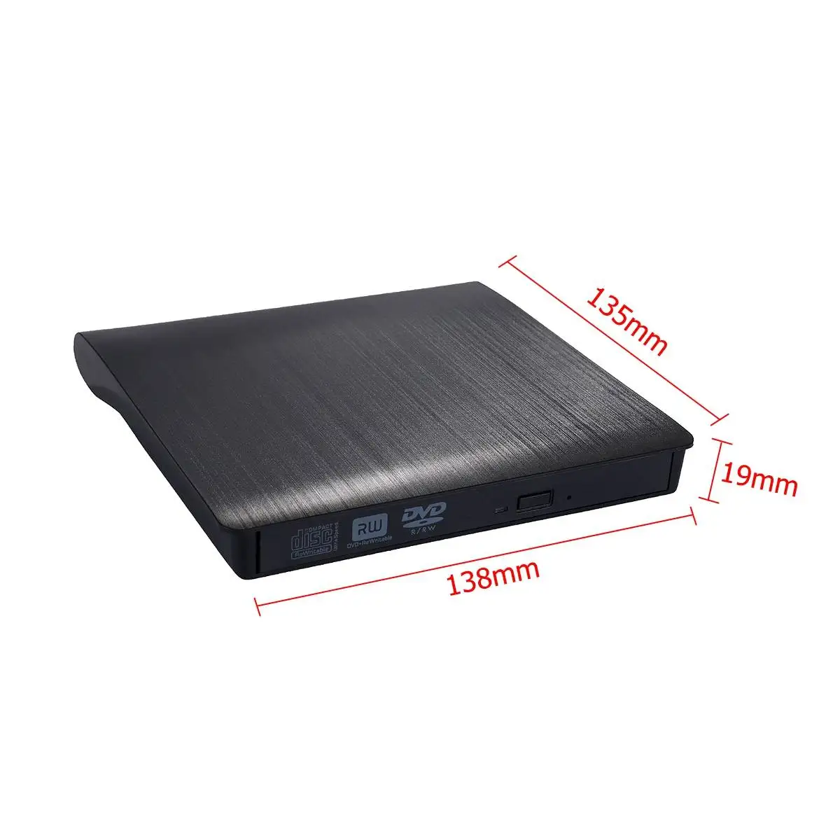USB3.0 тонкий мобильный внешний DVD RW CD записывающий привод устройство для чтения