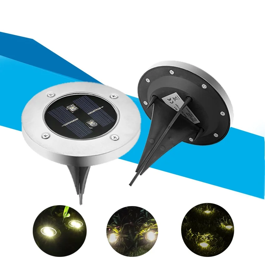 2 светодиодных солнечных лужайки двора лестницы под землей ландшафт открытый