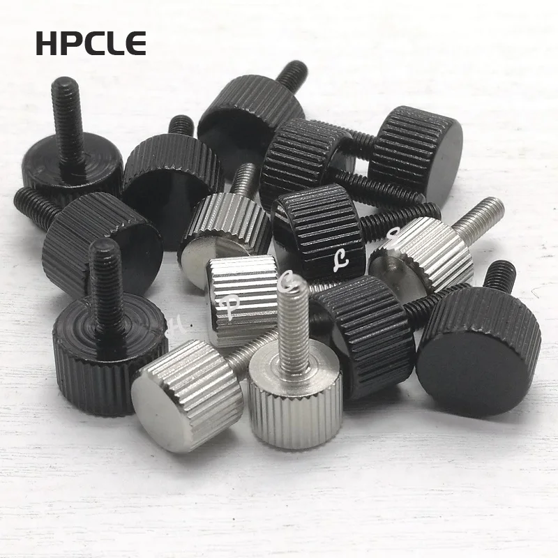 Черные или никелевые накатанные Винты M3 с накатанной головкой 10 шт. |