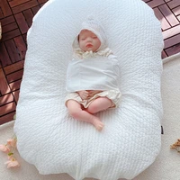 compact infant lounger bed toddler cotton cradle nest soft baby bedding supplies skin friendly baby nest