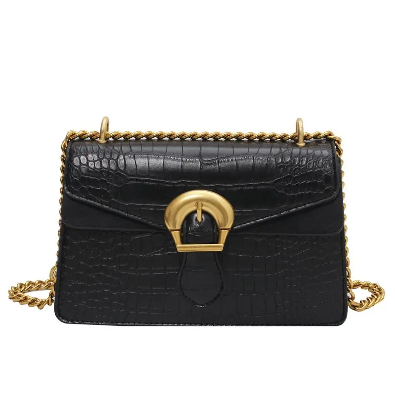 

Stone Pattern PU Leather Crossbody Bags for Women 2021 Female Branded Totes Branded Fashion Chain Shoulder Handbags and Purses