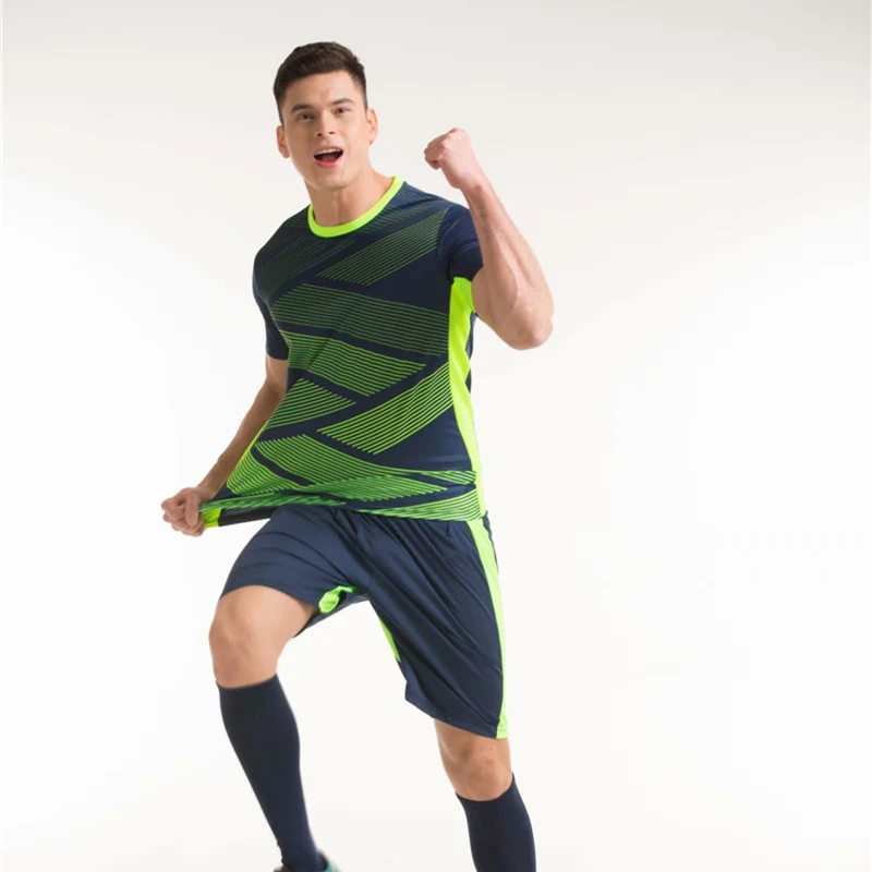 Футбольные комплекты без рисунка трикотажные футболки для взрослых и детей