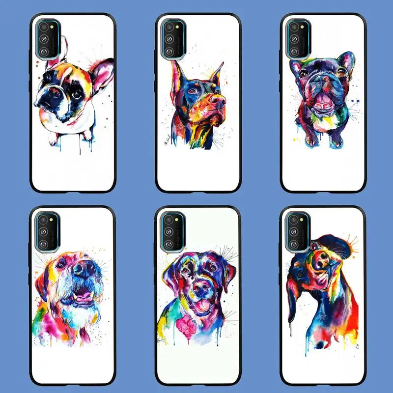 

French Bulldog Dog Pug Phone Case For Samsung A10 A12 A02 A20E M30 A31 A40 A50 S A52 A51 A70 A71 A80 Cover Fundas Coque