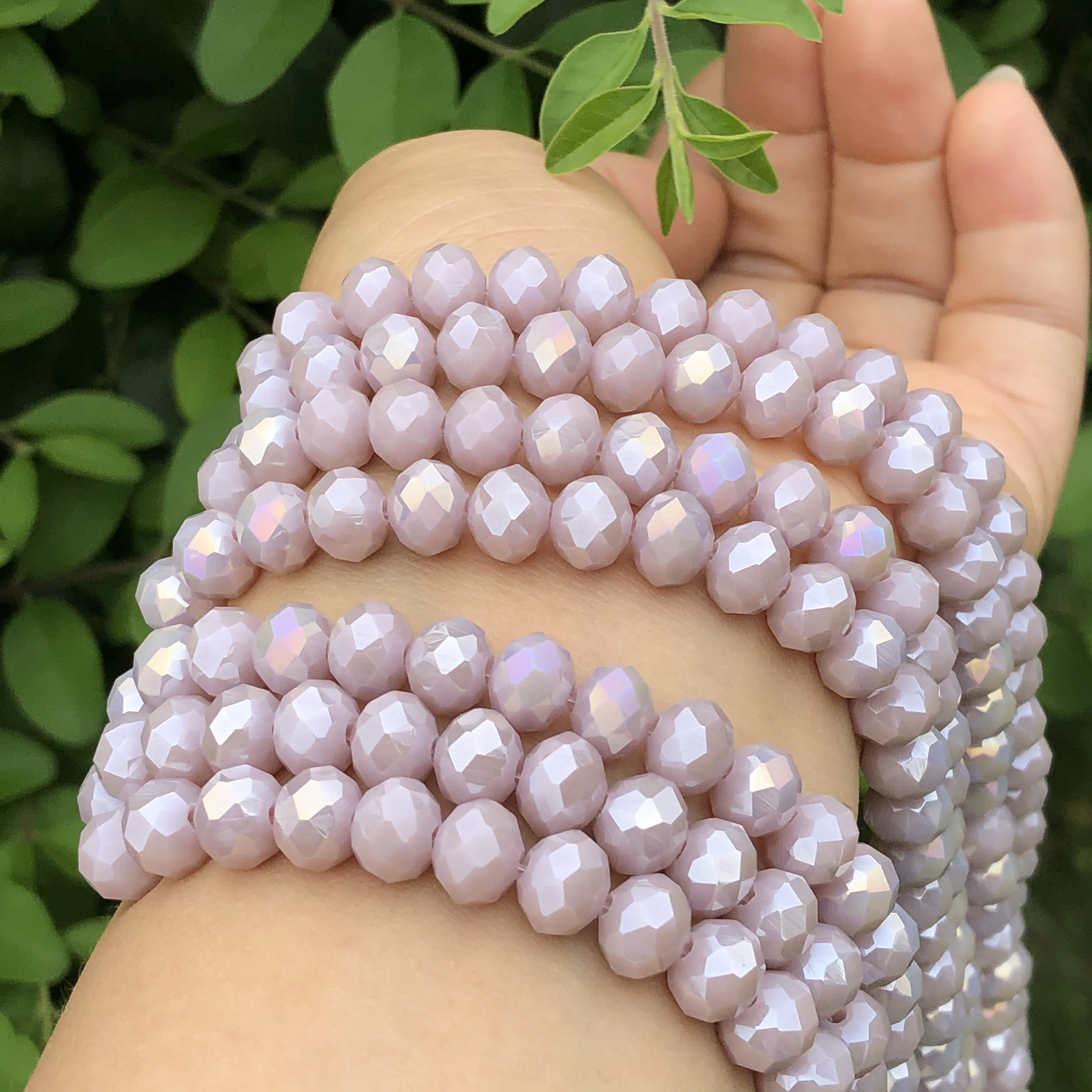 Граненые AB фиолетовые бусины Рондель Хрустальные стеклянные Свободные