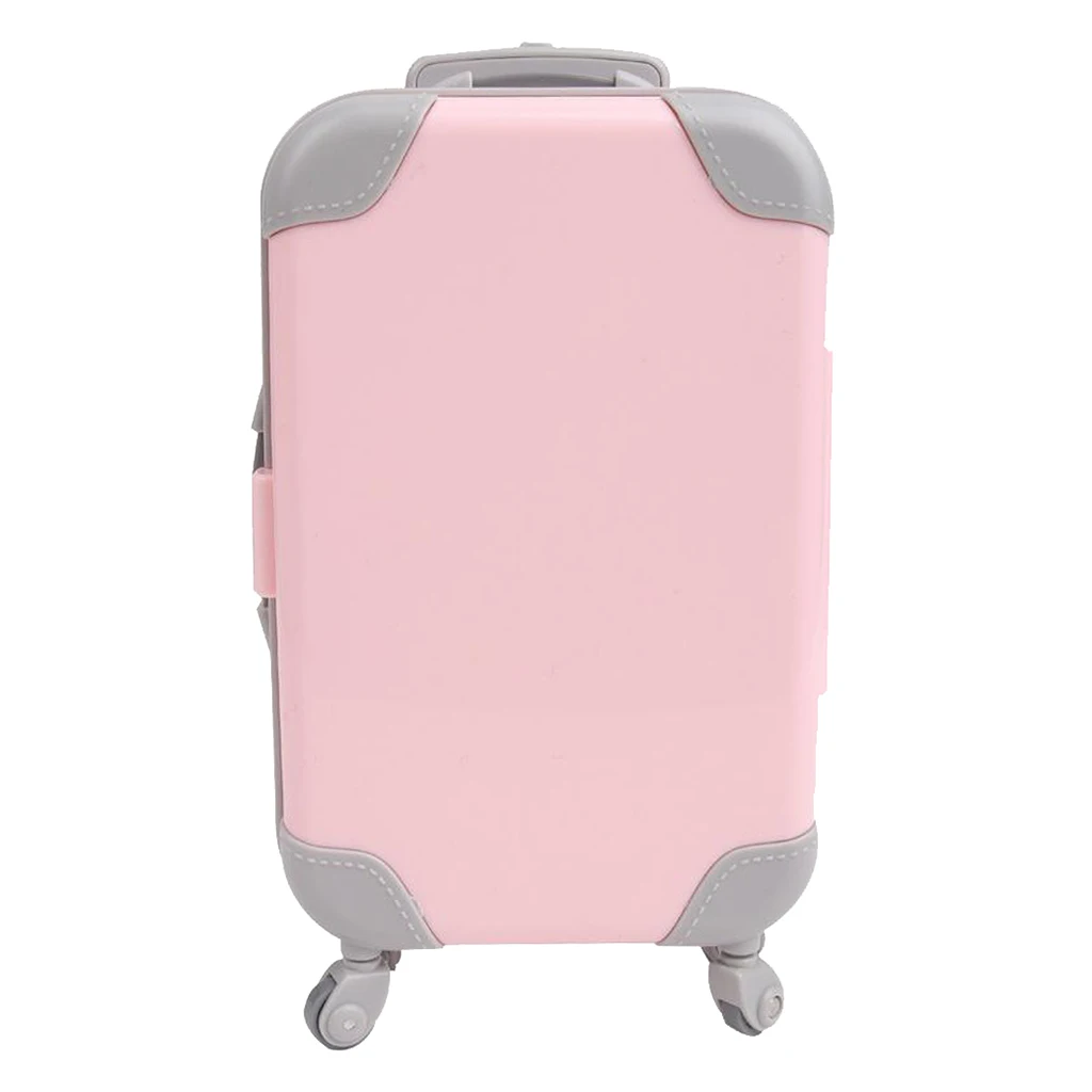 

2 Pieces Plastic Doll Suitcase Trunk Fits 18" American Doll Accessories