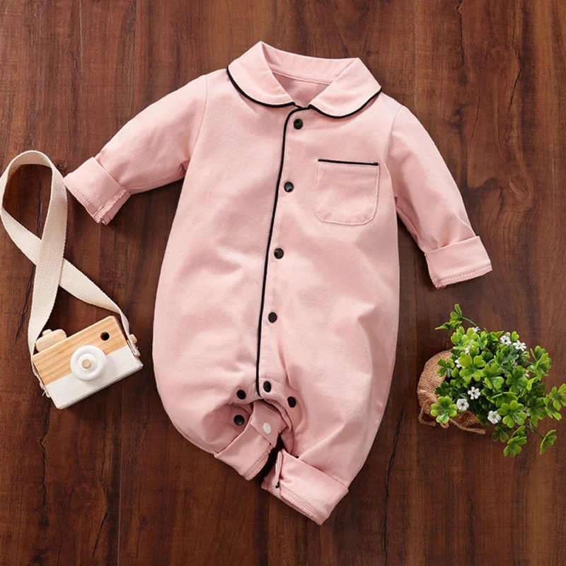 

0-18M Autumn Baby Rompers Baby Trousers Jumpsuit for Boys Girls Long-sleeved Romper