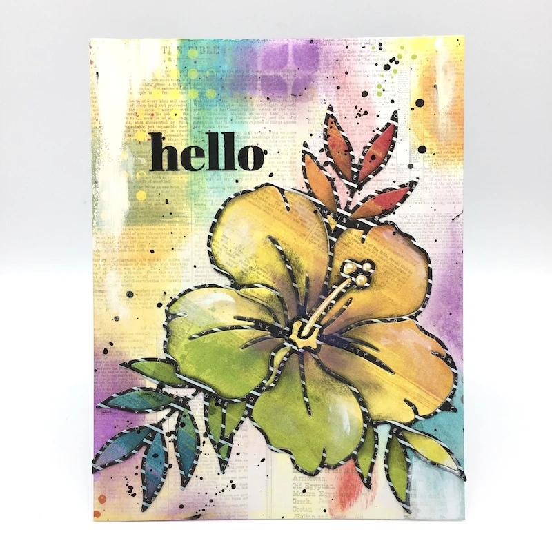 Металлические штампы и HIBISCUS BLOOM для самостоятельного изготовления альбомов