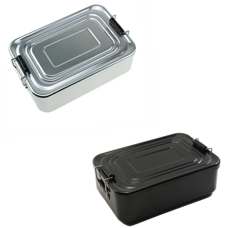 

Ланч-бокс для улицы, Ланч-бокс Bento, Портативный Ланч-бокс большой емкости, Ланч-бокс из алюминиевого сплава