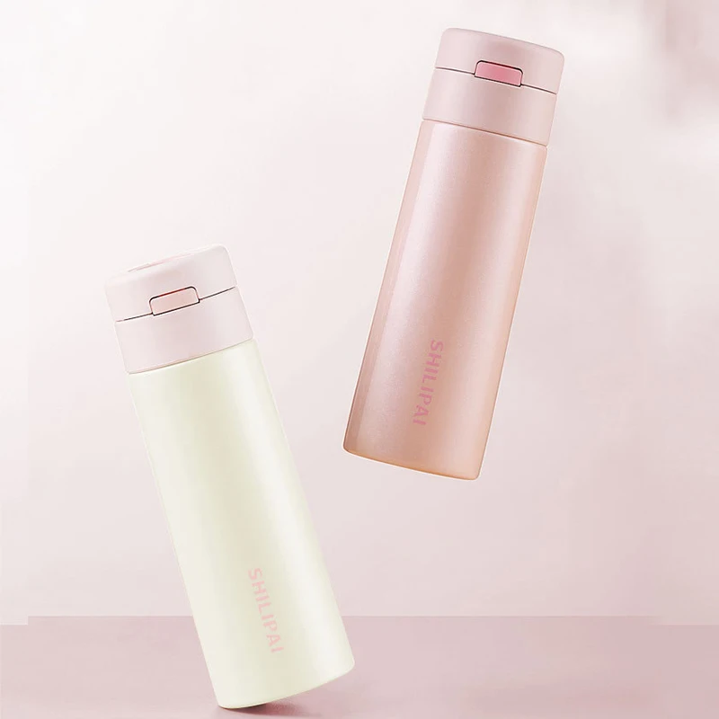 

200ML capacity mini vacuum flask with pop lid small and portable student water cup creative 304 stainless steel cup