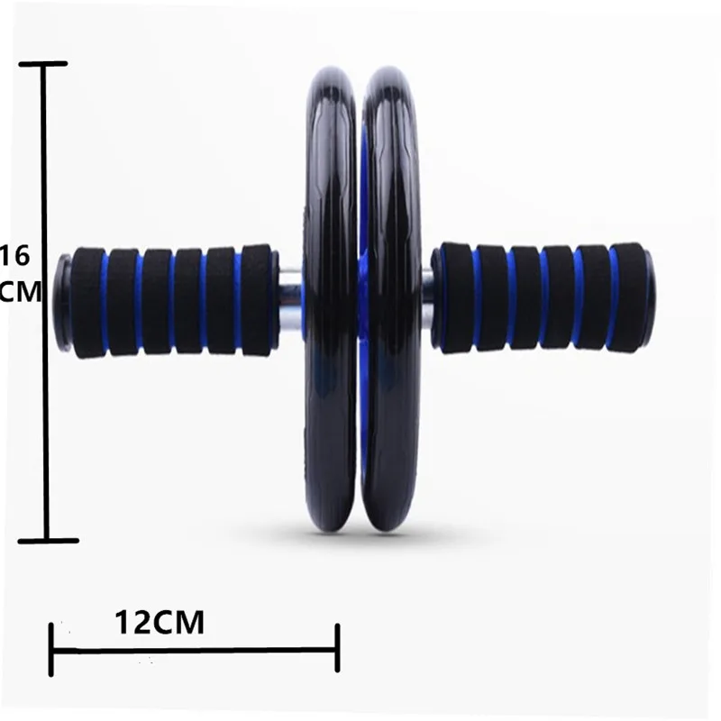 

Double Wheels Roller Detachable Abdominal Muscle Trainer No Noise Arm Waist Leg Exercise Gym Fitness Equipment With Mat