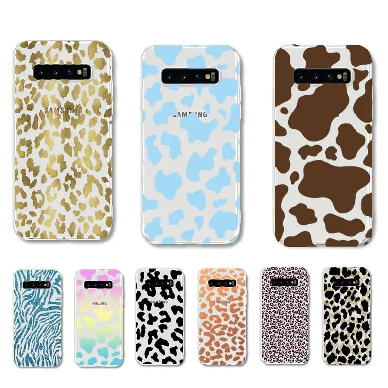 

Zebra Leopard Cow Phone Case For Samsung Galaxy S7 edge S8 S9 S10 S20 plus S10lite A31 A10 A51 Capa