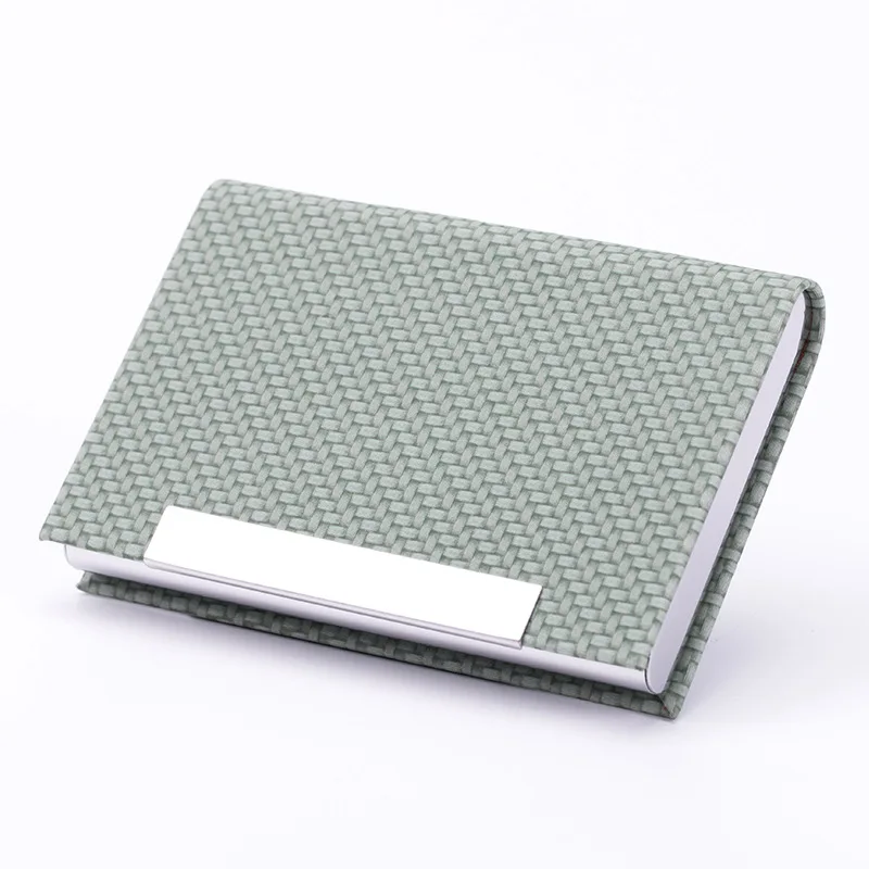 

Wholesale Trade Fair Business Pu Card Case Hot Selling Metal Card Holder Creative Cassette Custom Logo