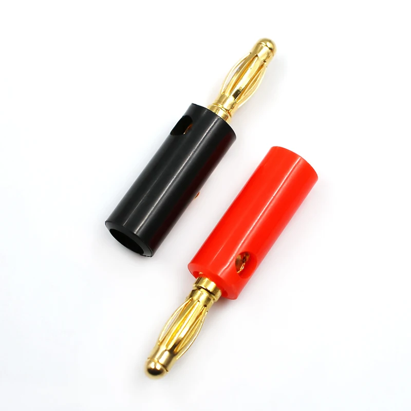 10 шт. Фонари Тип аудио Динамик винт свинка Золотой 4 мм черный красный банан