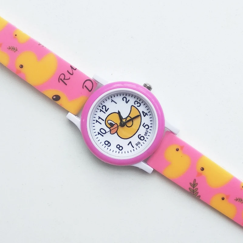 Часы наручные Little yellow duck Детские брендовые Роскошные водонепроницаемые