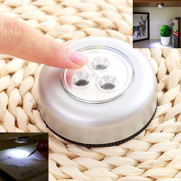 Мини ночник с 3 светодиодами новинка светодиодный светильник для мебели s фонарик