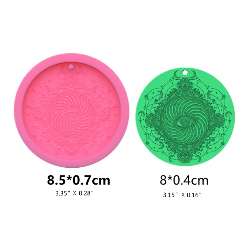 

Shiny Glossy Silicone Resin Molds Evil Eye Listing Keychain Mold DIY Keychain Pendant Jewelry Epoxy Resin Crafting Molds